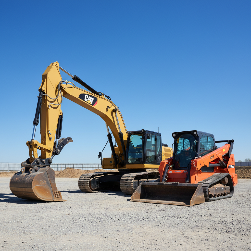 Heavy equipment and machinery — excavators, forklifts at Quick Trip Pawn